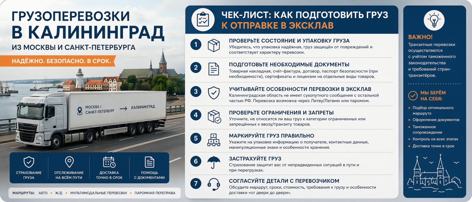 Чек-лист: Как подготовить груз к отправке в эксклав
