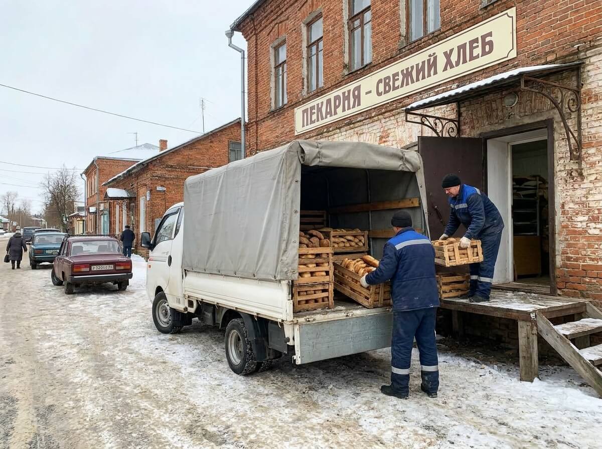 транспортировка хлеба фото
